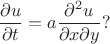 $$\frac{\partial u}{\partial t}=a\frac{\partial^{2} u}{\partial x \partial y} ?$$