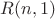 $R(n,1)$ $R(n,1)$