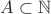 $A \subset {{\mathbb N}}$