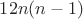 $12n(n-1)$