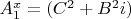 $A_1^x=(C^2+B^2i)$