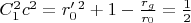 $C_1^2c^2=r'_0^2+1-\frac{r_g}{r_0}=\frac 12$