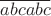$\overline{abcabc}$