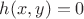 $h(x, y) = 0$