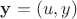 $\mathbf y = (u, y)$
