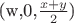 (w,0,$\frac{x+y}{2}$)