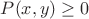 $P(x,y)\ge 0$