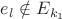 $e_l\notin E_{k_1}$