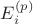 $E^{(p)}_i$