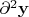 $\partial^2\mathbf y$