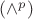 $(\wedge^p)$