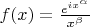 $f(x)=\frac{e^{ix^\alpha}}{x^\beta}$
