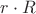 $\mathbr{r}\cdot R$