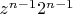 $z^{n-1} 2^{n-1}$