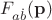 $F_{a \dot {b}}(\mathbf p)$