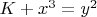 $K+x^3=y^2$