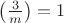 $\left(\frac{3}{m}\right)=1$