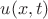 $u(x,t) $