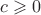 $\[c \geqslant 0\]$