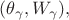 $(\theta_{\gamma}, W_{\gamma}),$