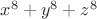$x^8+y^8+z^8$