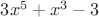 $3x^5+x^3-3$