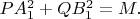 $PA_1^2+QB_1^2=M.$