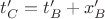 $t_C'=t_B'+x_B'$