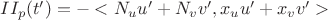 $ II_p (t')= - <N_u u' + N_v v', x_u u' + x_v v'> $