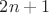 ${2n+1}$