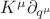 $K^{\mu}\partial_{q^{\mu}}$