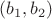 $(b_1,b_2)$