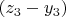 $(z_3-y_3)$