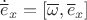 $\dot{\overline e}_x=[\overline \omega,\overline e_x]$