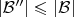 $|\mathcal B''|\leqslant|\mathcal B|$