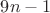 $9n-1$