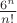 $\frac{6^n}{n!}$