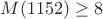 $M(1152) \ge 8$