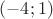 $( - 4;1)$