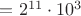 $=2^{11}\cdot10^3$ $=2^{11}\cdot10^3$