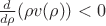 $\frac{d}{d\rho}(\rho v(\rho))<0$