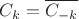 $$
C_k = \overline{C_{-k}}
$$