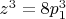 $z^3 = 8p_{1}^3$