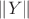 $\[\left\| Y \right\|\]$