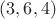 $(3,6,4)$