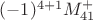 $(-1)^{4+1}M_{41}^{+}$