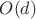 $O(d)$