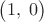 $\bigl(1,\;0\bigr)$