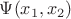 $\Psi(x_1, x_2)$