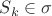 $S_k \in \sigma$ $S_k \in \sigma$